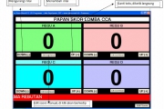 Score Board, software gratis pembuat score Cerdas cermat CCA dan lain-lain
