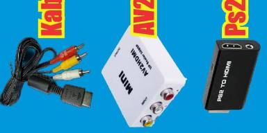 membandingkan 3 kabel PS2 di TV LCD - AV, AVtoHDMI, Ps2ToHDMI mana yang lebih bagus!!